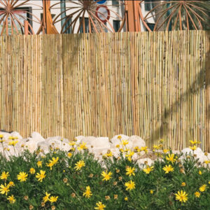 Nature - Canisse en bambous naturel fendu - 2 x 5 m