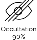 canisse pvc double face 90% occultation forte