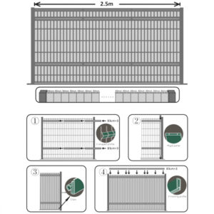 guide de pose lattes en PVC rigides sur grillage